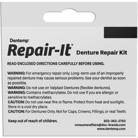 Dentist On Call Repair-It Denture Repair Kit, Zinc Free 1 kit