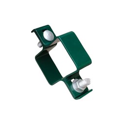 Fence Clamp Centre Clamp 40 x 60 mm Post Clamp for Fence Post Attachment Mesh Fence Clamp Green