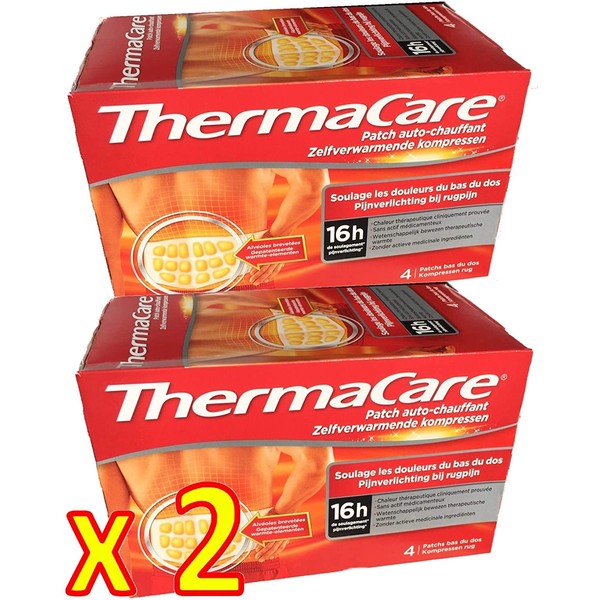Lavatrum ThermaCare Self-Heating Patch 8 Hours for Lower Back Belt by ThermaCare