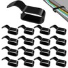 Datanly 15 Pack Trailer Frame Wire Clips Black Push-On Chassis