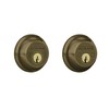 SCHLAGE B62N609 Deadbolt, Keyed 2 Sides, Antique Brass