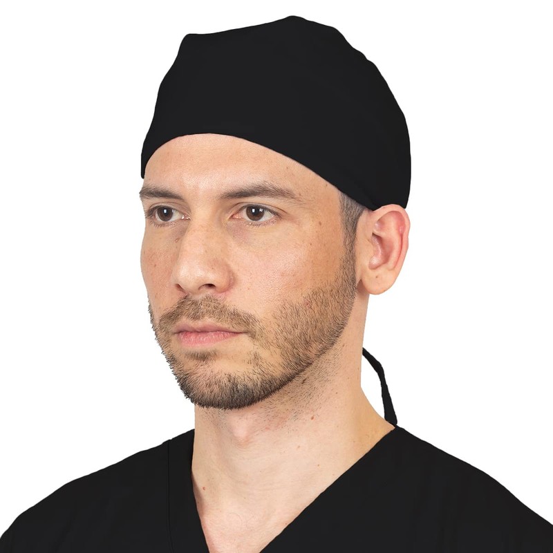 BEE ON Gorro médico Color Negro para Mujer y Hombre