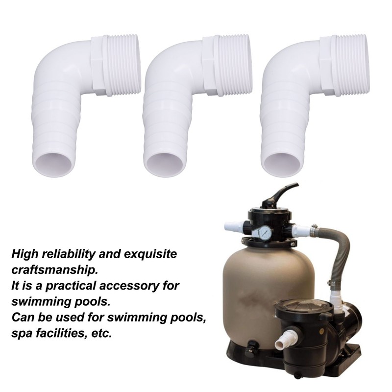 3Pcs Elbow Adapter Connector 90 Degree Fitting for Hayward SPX1105Z3