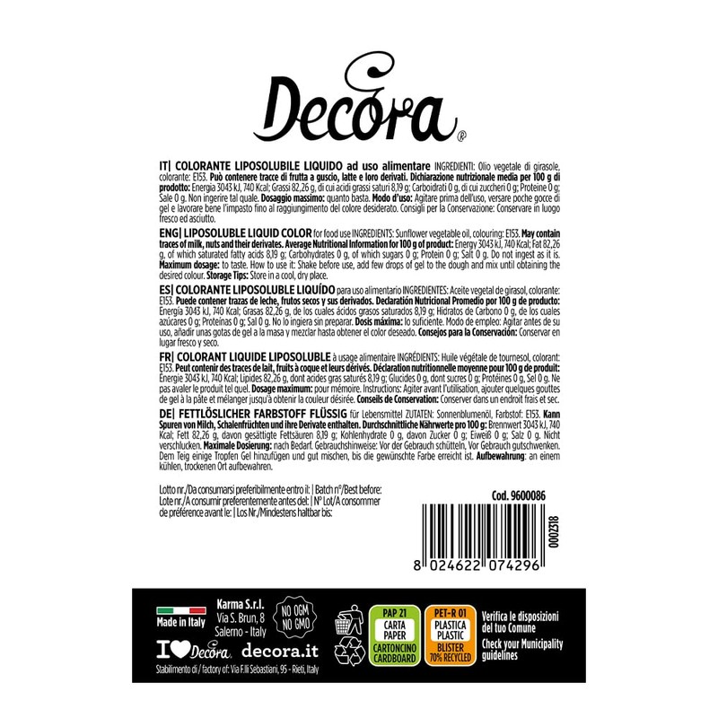 DECORA 9600086 Liquid Dye 15 g Black