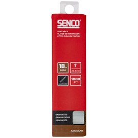 SENCO AX13EAAR 1" 18 Gauge Brad Nails, Galvanized Finish 1,000 Count Pack
