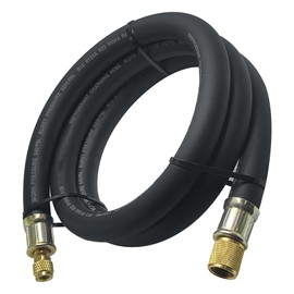1/2" HVAC Vacuum Hose, 1/2" to 1/4" Fittings High-Flow Refrigerant Hoses, 20 Microns Vacuum Pump Hose Faster HVAC Evacuation and Recovery, 6 Feet Certified Refrigerant Hoses