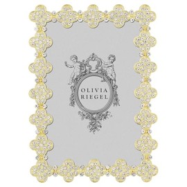 Olivia Riegel Gold Pavé Clover 4 x 6 Frame - RT2052