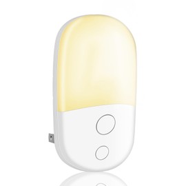 Night Light Plug in Walls & Night Light with Dusk to Dawn Photocell Sensor, Energy Saving Night Light Kids for Children's Room, Stairs, Hallway, Bedrooms, Garage (Warm White, 1 Pack, 3000K)