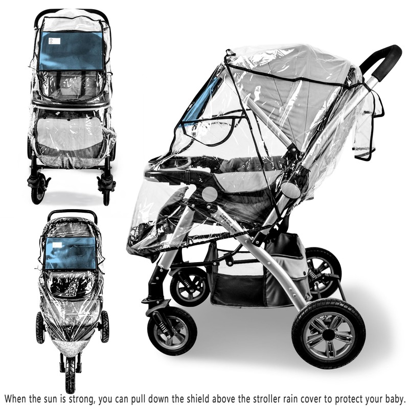 Stroller Rain Cover,Universal Stroller Accessory,Waterproof,Windproof Protection,Protect from Dust Snow,Baby Travel