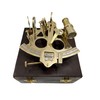 Vintage Ship History Sextant with Hardwood Box Antique Marine Collectible
