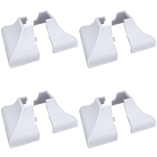 Interlocking Myard 4-Pack Deck Post Base Cover, for 1''x1'' Post