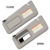 Dasbecan Gray Left Driver Side Sun Visor Compatible with Infiniti
