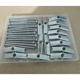 SKYWKX Toggle Bolts Anchors and Screws kit - 15 Sets 1/4" Heavy Duty Butterfly Toggle Bolts and Wing Set for Dry Wall Anchors Hanging Heavy Items on Drywall Wood Ceiling Hollow Wall (1/4" 15 Sets)