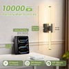 Battery Operated Wall Sconce Set of 2, 360 Lighting Wall