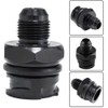 Billet Black Aluminum Valve Cover Oil Cap w/-10 AN Fitting