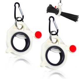 2PCS Zip Tie Organizer, with 20Pcs Cable Ties, Light Plastic Cable Tie Holder, Portable Reusable Zip Ties Organizer and Glow in the Dark for Heavy Duty Cable Ties & Metal Ties Zip Tie Keeper Fasteners