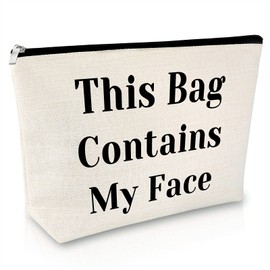 Funny Cosmetic Bag for Friend Women Birthday Gift for Friend Girls Sister Graduation Gift for Her Funny Gift for Female Makeup Pouch Friendship Birthday Gift Makeup Bag