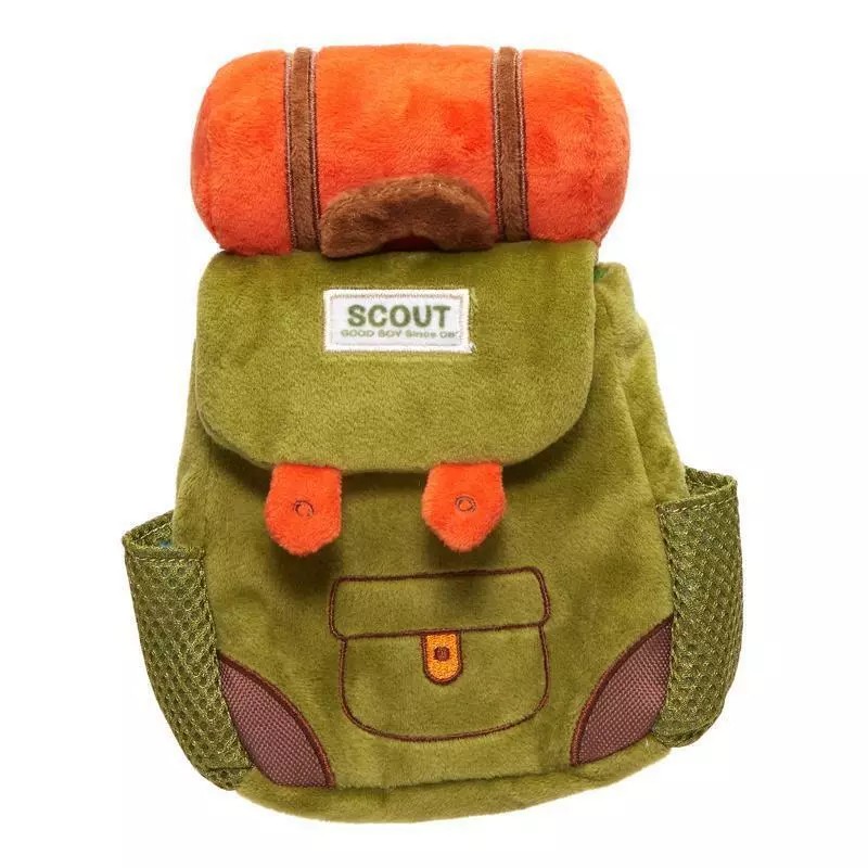 Bark Multicolored Plush Rucksack Dog Toy