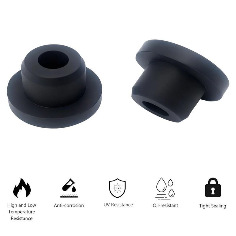 Alamic 10 PCS 3/4" Silicone Plugs Rubber Hole Plug 0.75-0.78"/19-20mm