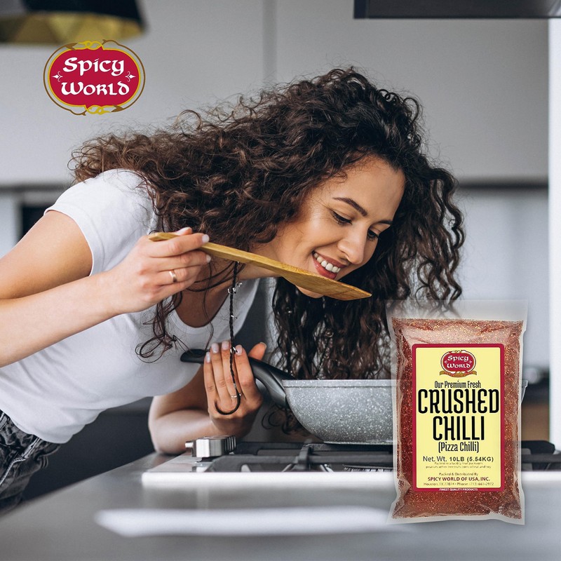 Crushed Red Pepper Flakes 10 Pound Bulk Value Pack -