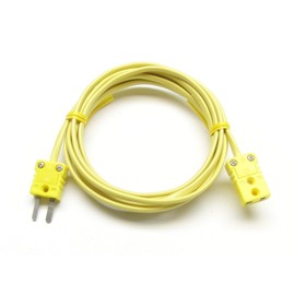 K-Type Thermocouple Extension Cable Wire with Miniature Mini Thermocouple Connectors 3 ft (= 1 Yard) Long