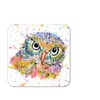 Coaster Owl British Wildlife Animals Coasters Watercolour Art Gift Work