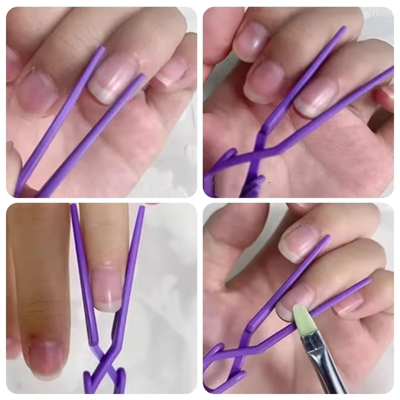 CYBRIDGE Nail Clips, Multifunctional Nail Accessories Nail Protector, Finger Manicure