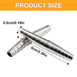 QEQSHQO 4 x Replacement Spring for Secateurs, Stainless Steel, Garden Shears Springs, Accessories for Tree Flowers Scissors, Spare Parts, Garden Tools (6 cm)