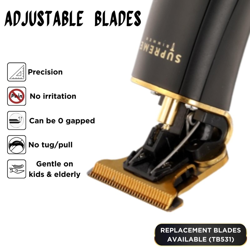 Supreme Trimmer Zero-Gap Adjustable Replacement Blade TB531 | for T-Shapers