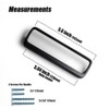 Goo-Ki Matt Black Cabinet Pulls with Hole Center 5''(128mm),Modern Zinc