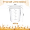 Suclain 4 Pcs 4 Qt Food Storage Container Bucket with