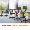 Idle Way Cute Armless Mesh Office Chair - Low-Back Swivel