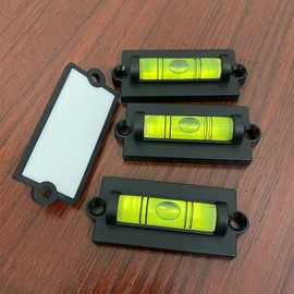 WOYISEPG 4Pcs Bubble Spirit Level RV Standard Levels with Mounting Holes RV Levelers Leveling Tool for RV Camper, Travel Trailer, Camping, Truck, Motorhome (Set-A)