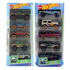 Hot Wheels Hot Wheels Remote Adventures Off?Road Vehicle Collection C 2 x 5?Pack Die?Cast Trucks, 4x4s & Adventure Vehicles, 1:64 Scale, Ages 3+ (Pack of 10)