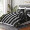 WeCozy Twin Size Comforter Set with Pillowcase, Black Military Camouflage