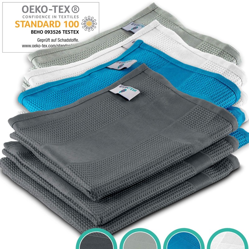Elexaclean Microfibre Tea Towel Set - 68 x 42 cm