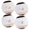 Nupuyai 2pcs Rose Quartz Crystal Drawer Knobs with Screws, Round