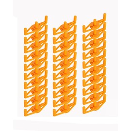 SEEK RARE 30Pcs Plant Stem Trainer Low Stress Training Clips Stem Bender Clips for Climbing Adjustable Bud Clips Plant Bender Plant Training Clips Plant Root Bender for Gardening Orange