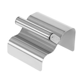 Concrete Curb Trowel with Handle & Putty Knife, 7.28 * 5.9 * 3.74In Stainless Steel Landscaping Curbing Trowel, Concrete Edging Molds Tools for Making Concrete Patios