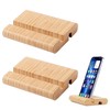 DHSBGWSX 2 Pack Bamboo Stand Tablet Stand Desk Stand Decoration