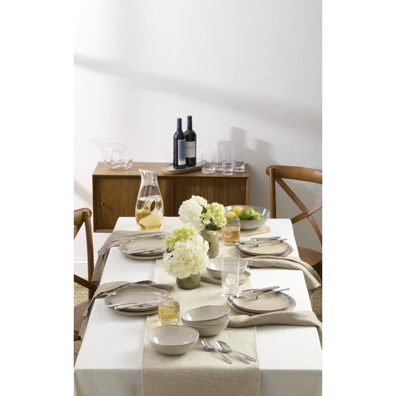 Oneida 897209 Organic Shades 2-Piece Serving Set, Oatmeal