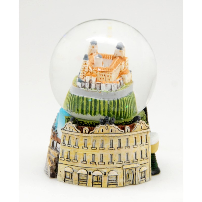 Set of 2 Cute Souvenir Snow Globes Würzburg Fortress Marienberg