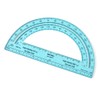 hand2mind Safe-T Protractor for Kids, 180 Protractor, Rainbow Plastic Clear