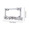 Skull Decor Motorcycle License Plate Frame 9x5.5inch Accessory Motorbike Spare