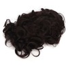 Men Short Black Wigs Soft Texture Breathable Adjust Net Firmly
