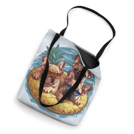 Cute French Bulldogs Pineapple Pool Float Sunglasses Tote Bag