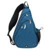 INOXTO - Bolso bandolera multiusos para hombres y mujeres, Azul, 19.5*12.5*3 inch