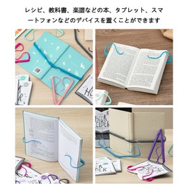 Book Clip [2 Pack] Flip Clip Book Holder Page Opener, Lightweight and Portable, Suitable for Study, Desk Work, Home Office, School, Library