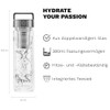 fitvia Thermal Flask "Silver Marble" 380 ml Double Glazing, Integrated