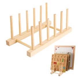 Wooden Puzzle Display Stand - Jigsaw Shelf Stand Puzzle Holder Rack - Storage and Organization for Kids & Adults